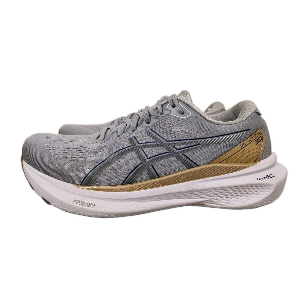 Asics Gel Kayano 30 Running Shoes Womens 9 Grey Lightweight Sneakers F580124 GUC